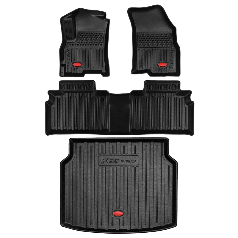 کفپوش سه بعدی خودرو بابل کارپت مدل لاکچری 02 مناسب برای MVM X55 pro به همراه کفپوش صندوق خودرو