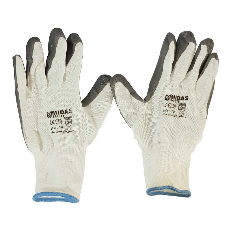 دستکش ایمنی میداس مدل کف مواد EN388