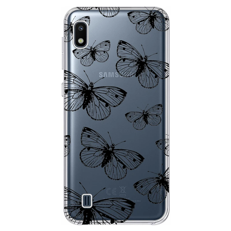 کاور مگافون طرح پروانه مدل C54-B مناسب برای گوشی موبایل سامسونگ Galaxy A10