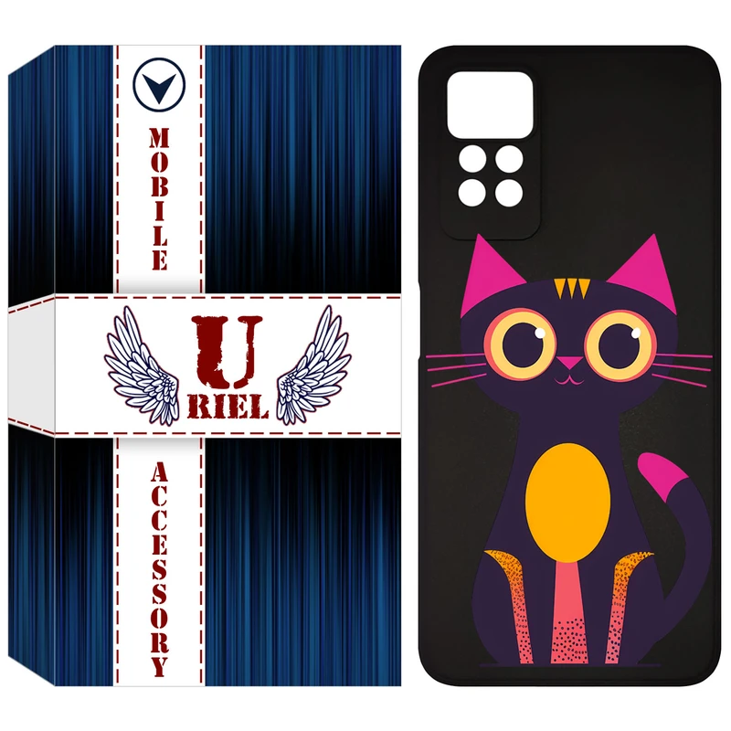 کاور یوریل مدل KSH کد 46 طرح گربه مناسب برای گوشی موبایل شیائومی Redmi Note 12 Pro 4G