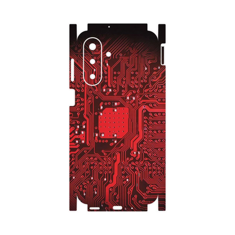 برچسب پوششی ماهوت مدل Red_Printed_Circuit_Board-FullSkin مناسب برای گوشی موبایل سامسونگ Galaxy A17 4G