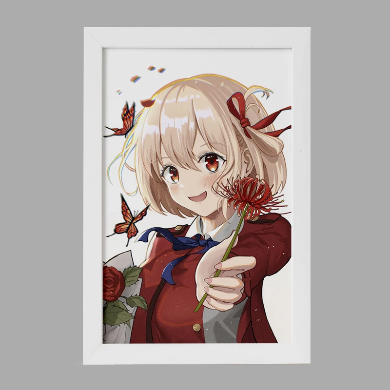 تابلو خندالو مدل چیساتو انیمه لیکوریس ریکویل Lycoris Recoil  کد 23005