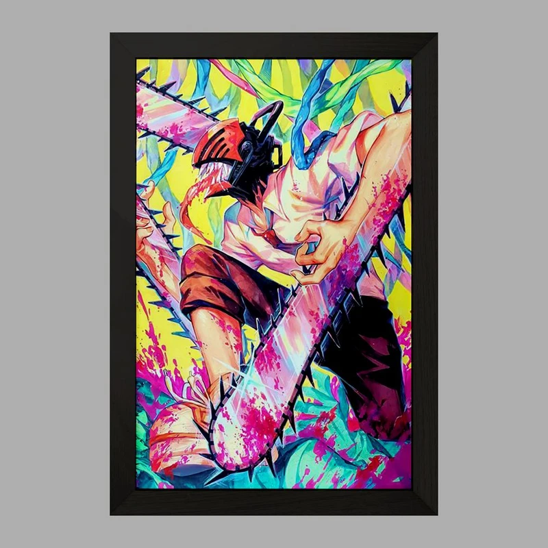 تابلو خندالو مدل دنجی انیمه مرد اره ای Chainsaw Man  کد 17886