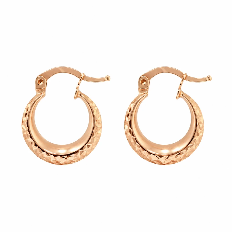 گوشواره کلیپسی طلا 18 عیار زنانه مان گالری مدل الکترا دایره کد EA01-0034700
