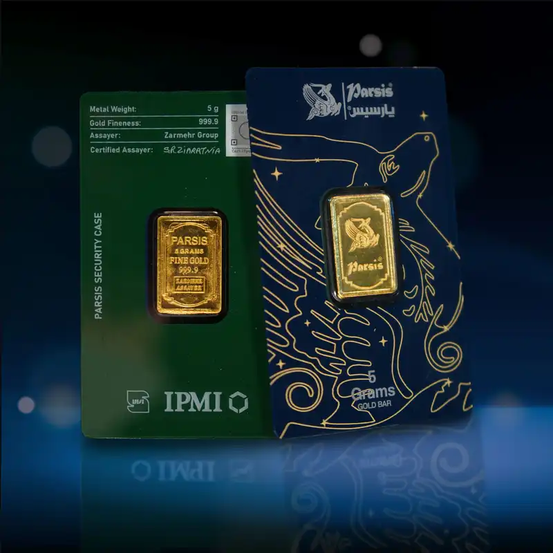 شمش طلا 24 عیار پارسیس مدل 005