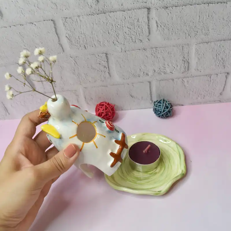 جاشمعی سرامیکی طرح فانتزی کد 10