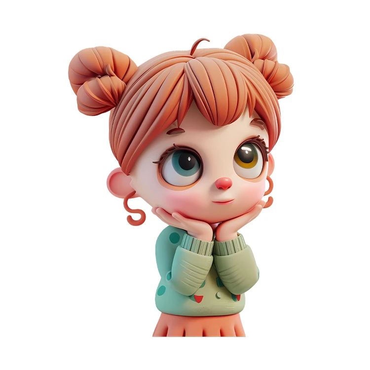 استیکر پارچه و لباس پاد آفرین مدل کارتونی کیوت فانتزی دخترانه کد S4059