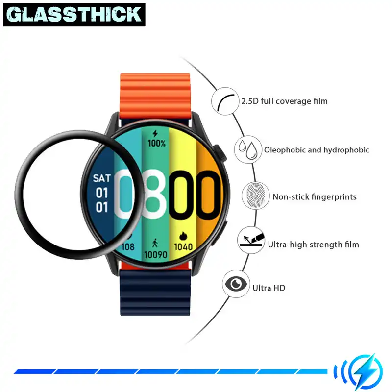 محافظ صفحه نمایش نانو گلستیک مدل NGL مناسب برای ساعت هوشمند هایلو Solar Lite بسته دو عددی