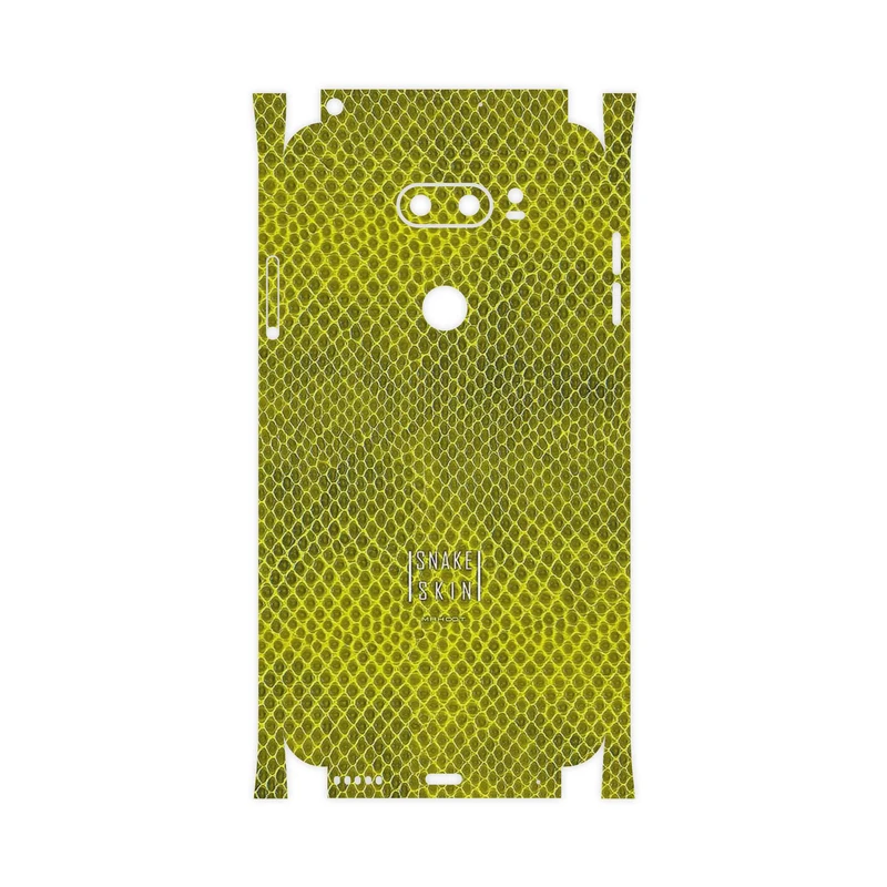 برچسب پوششی ماهوت مدل Yellow Snake Skin-FullSkin مناسب برای گوشی موبایل ال جی V30