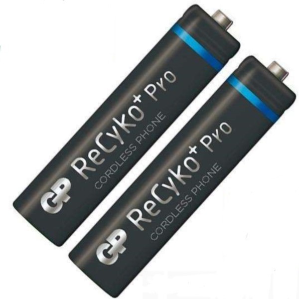 باتری نیم قلمی قابل شارژ جی پی مدل  ReCyko Plus Pro بسته دو عددی