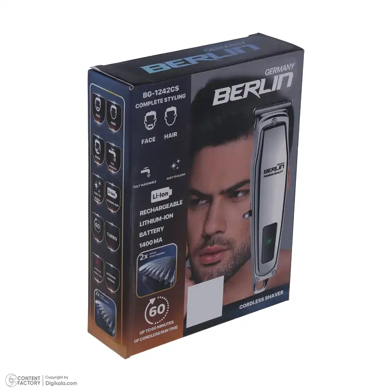 ماشین اصلاح موی صورت برلین مدل BG-1242