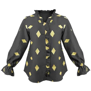 بلوز آستین بلند زنانه مدل لنا کد 1163C