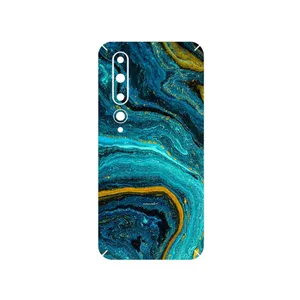 MAHOOT Turquoise marblewith golden streaks Cover Sticker for Xiaomi Mi 10 5G