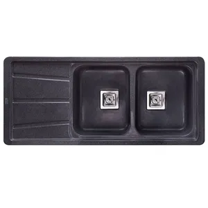 سینک ظرفشویی گرانیتی آونکس مدل الکاوا دو لگن توکار