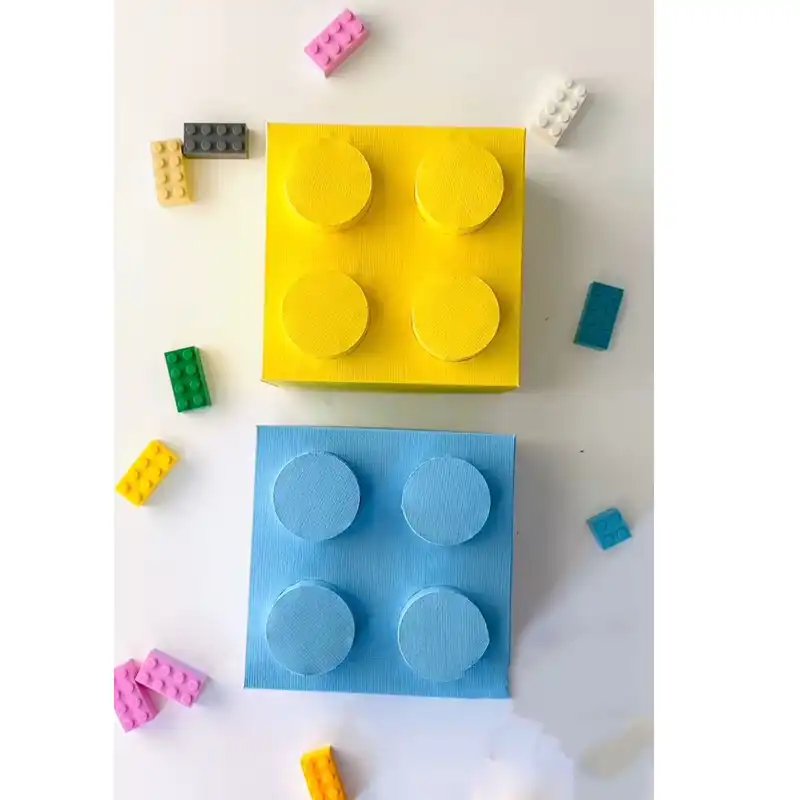 جعبه هدیه مدل اسباب بازی طرح لگو