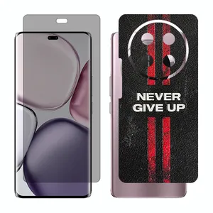 Glass Together model privacy screen protector suitable for Honor X9c mobile phone with back cover sticker