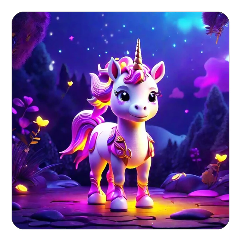 مگنت کاکتی طرح اسب تک شاخ و یونیکورن مدل mp30735