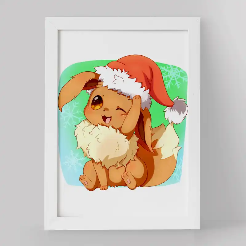 تابلو خندالو مدل ایو انیمه پوکمون کد 17351