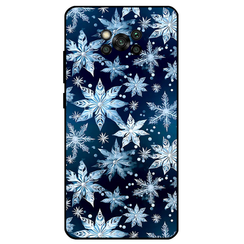 کاور مگافون طرح برف مدل 2824 مناسب برای گوشی موبایل شیائومی Poco X3 / X3 NFC / X3 Pro 