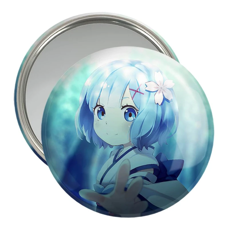 آینه جیبی خندالو مدل رم انیمه دختر  کد 12147