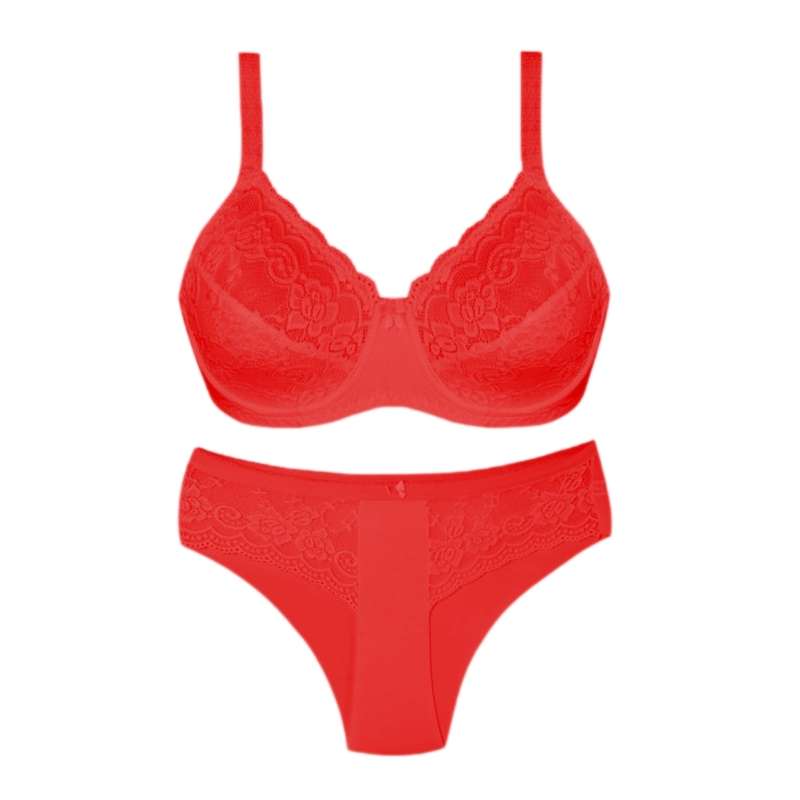 ست شورت و سوتین زنانه پانیذ مدل 9013 رنگ قرمز