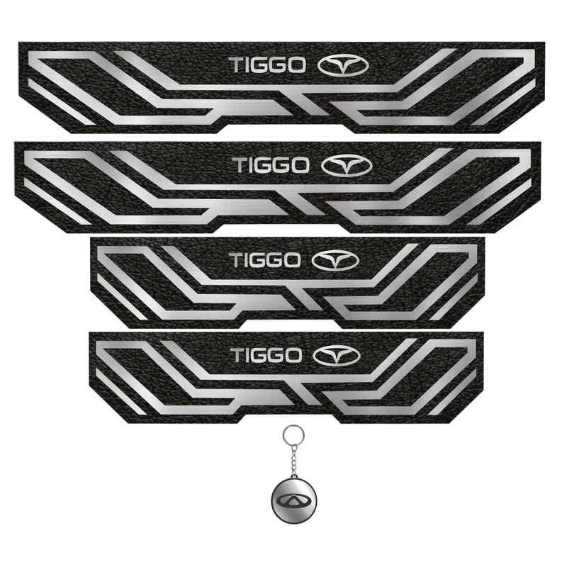 برچسب پارکابی خودرو مهدیار کد PKA 2083 مناسب برای تیگو  مجموعه 4 عددی به همراه جاکلیدی