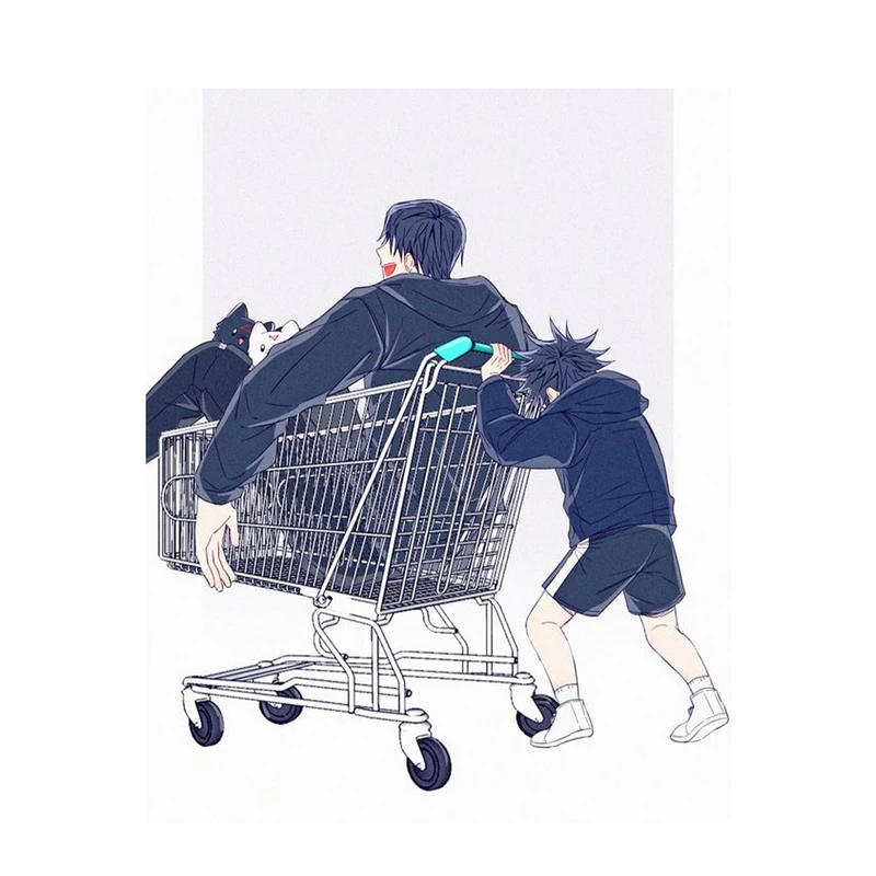 استیکر لپ تاپ و موبایل مدل انیمه طرح جوجوتسو کایسن توجی فوشیگورو Jujutsu Kaisen Toji Fushiguro کد 477