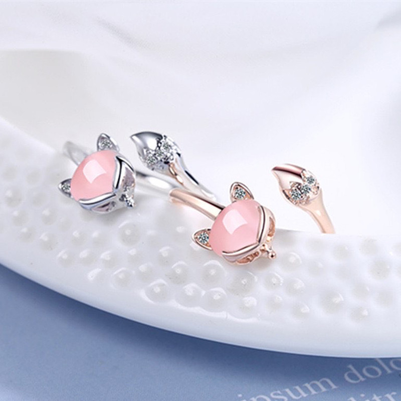 انگشتر دخترانه مدل روباه کد 00684