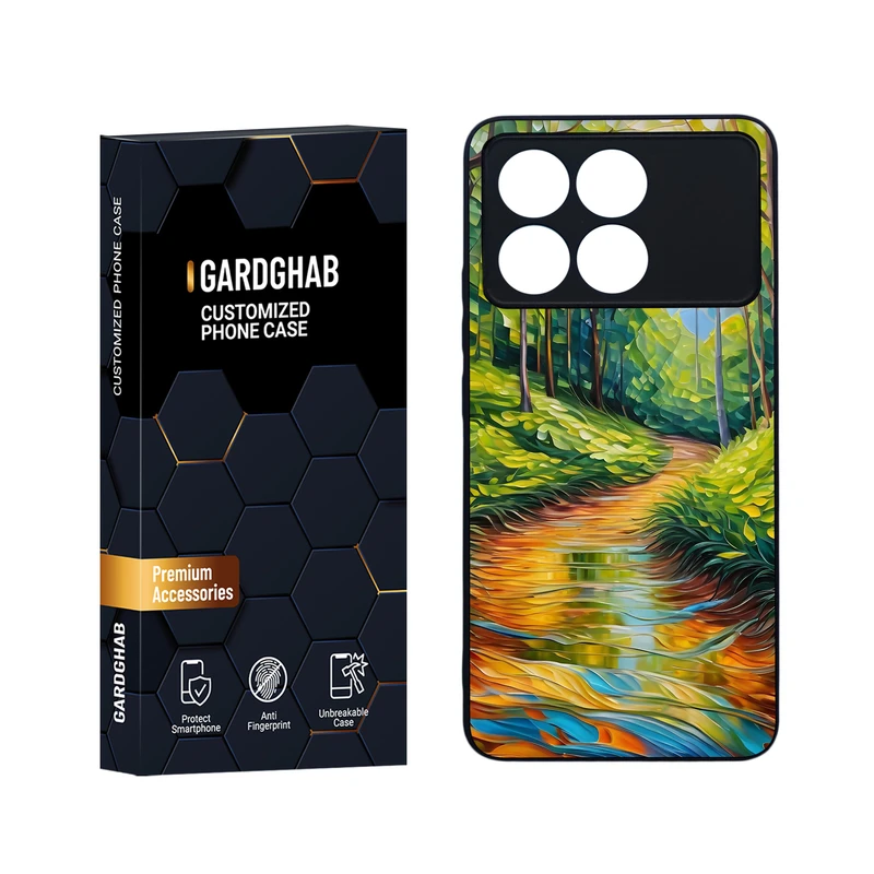 کاور گارد قاب مدل هنری مناسب برای گوشی موبایل شیائومی Redmi K70 / K70 Pro / Poco F6 Pro 5G