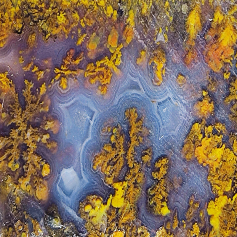 سنگ راف عقیق مدل شجر منظره  کد K 780 مجموعه 2 عددی