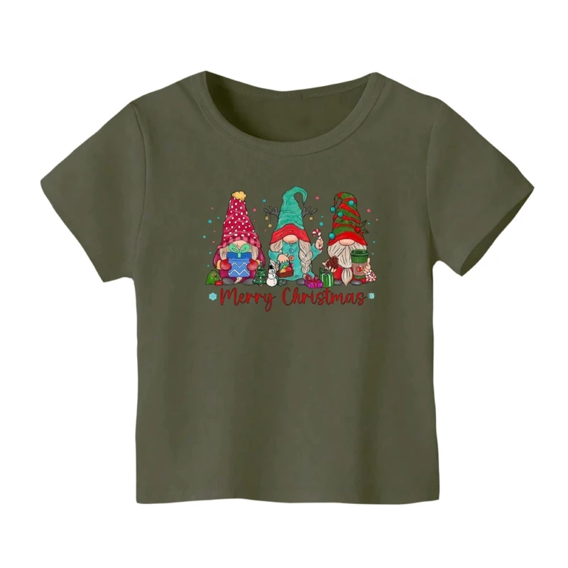 تی شرت آستین کوتاه بچگانه مدل بابانوئل کریسمس کد 37