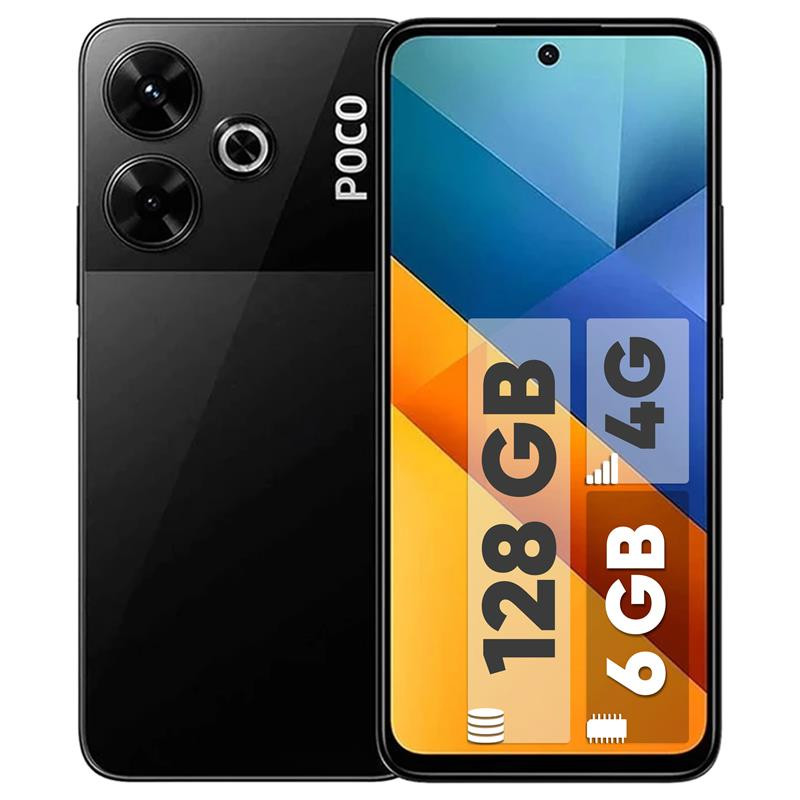 راهنمای خرید گوشی شیائومی 22 در وبزینر گوشی موبایل شیائومی مدل Poco M6 4G دو سیم کارت ظرفیت 128 گیگابایت و رم 6 گیگابایت