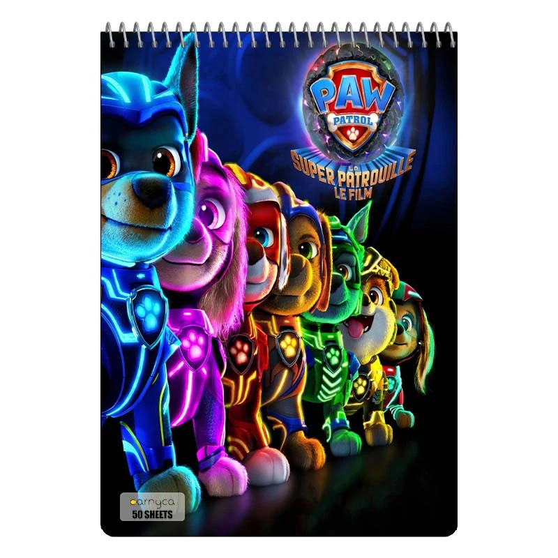 دفتر نقاشی 50 برگ سیمی کارنیکا طرح سگ های نگهبان paw patrol کد 91442