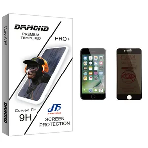 JF Diamond glass Privacy Screen Protector For Apple اپل iPhone 7