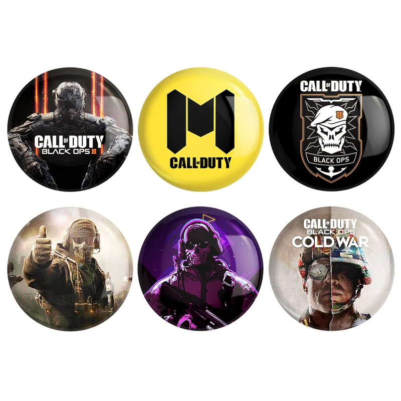 مگنت خندالو طرح Call Of Duty کد 129A مجموعه 6 عددی