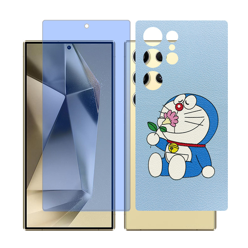 محافظ صفحه نمایش آنتی بلو گلس مدل Together مناسب برای گوشی موبایل سامسونگ Galaxy S23 Ultra به همراه برچسب پوششی 