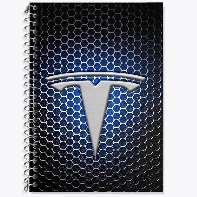 دفتر زبان 50 برگ خندالو مدل سه خط طرح تسلا tesla کد 30700