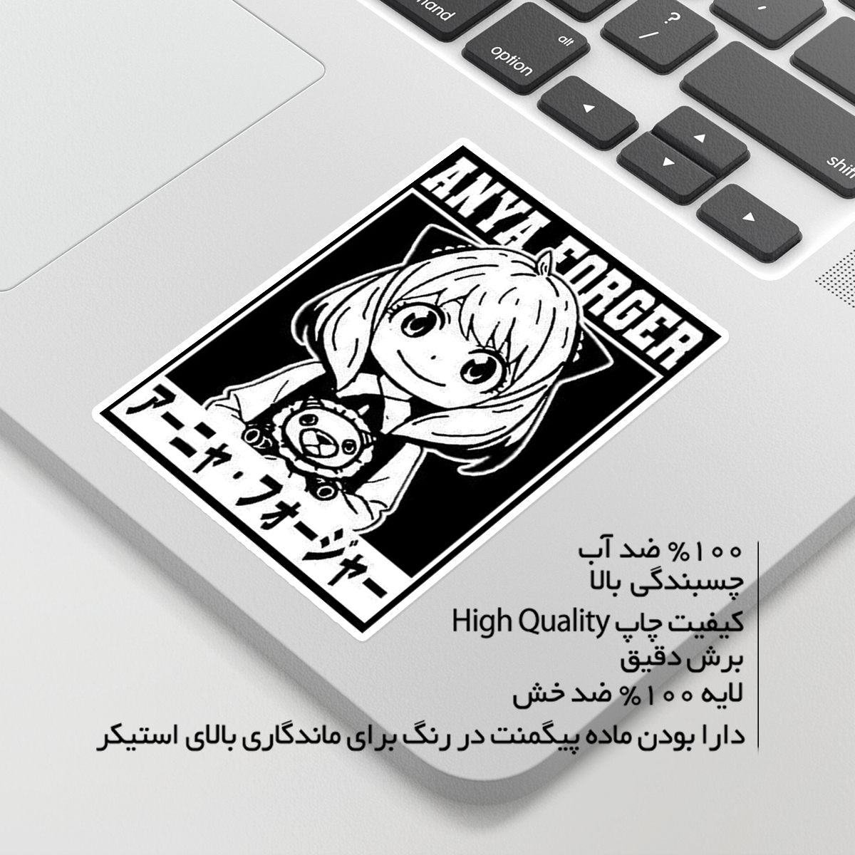 استیکر لپ تاپ ماسا دیزاین طرح ANIME مدل STKA00266