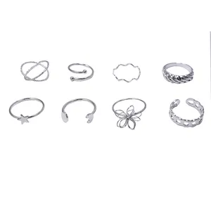 انگشتر زنانه مدل فانتزی کد Rns9 مجموعه 8 عددی