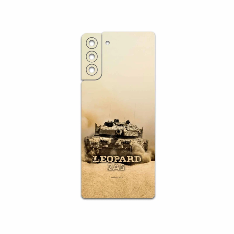 برچسب پوششی ماهوت مدل Leopard-2A5-tank مناسب برای گوشی موبایل سامسونگ Galaxy S21 Plus 5G