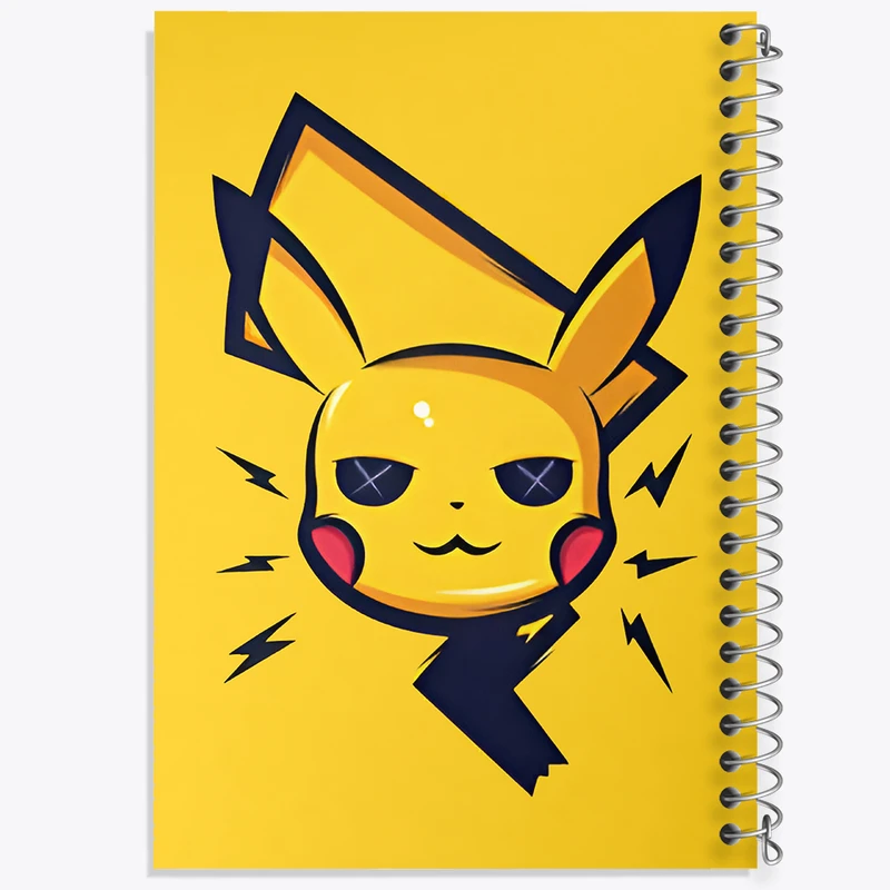 دفتر شطرنجی 50 برگ خندالو طرح انیمه پوکمون (pokemon) کد F6793
