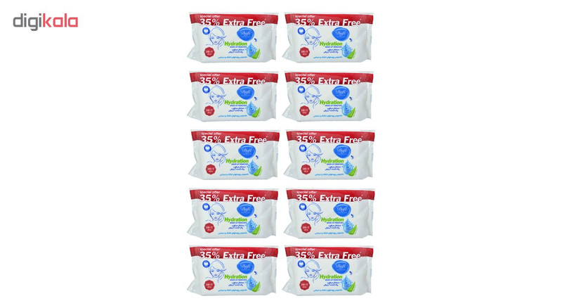 دستمال مرطوب دافی مدل Hydration مجموعه 10 عددی دستمال مرطوب دافی مدل Hydration مجموعه 10 عددی