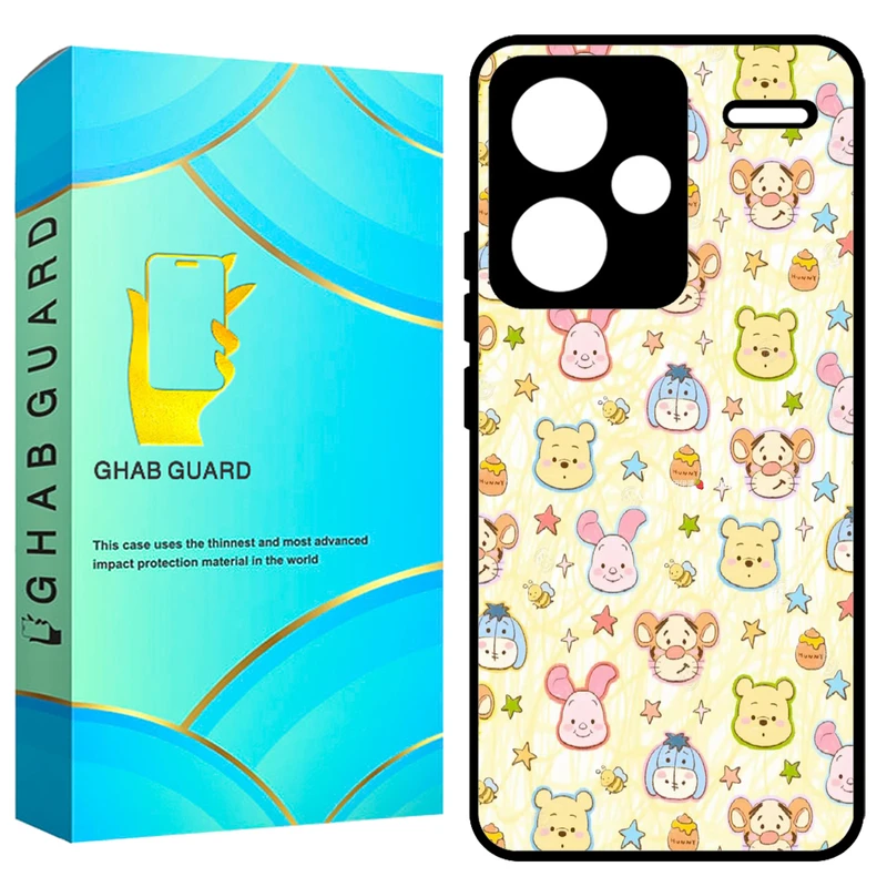 کاور قاب گارد طرح پو و دوستان مدل GCHPN13PL مناسب برای گوشی موبایل شیائومی Redmi Note 13 Pro Plus