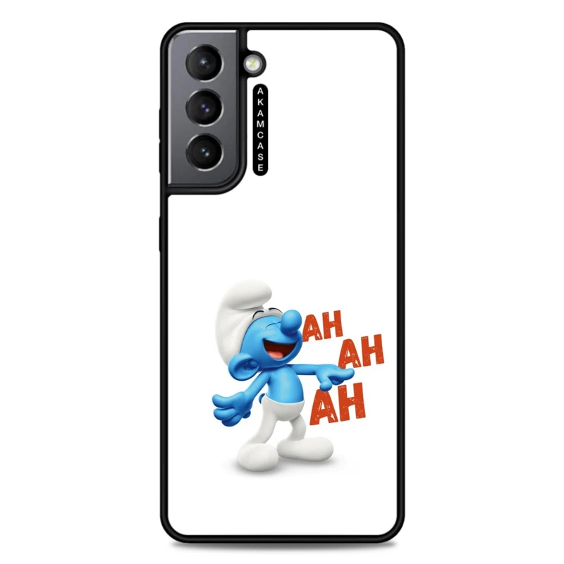 کاور آکام مدل AMC-WSGS21-SMURFS-5 مناسب برای گوشی موبایل سامسونگ Galaxy S21