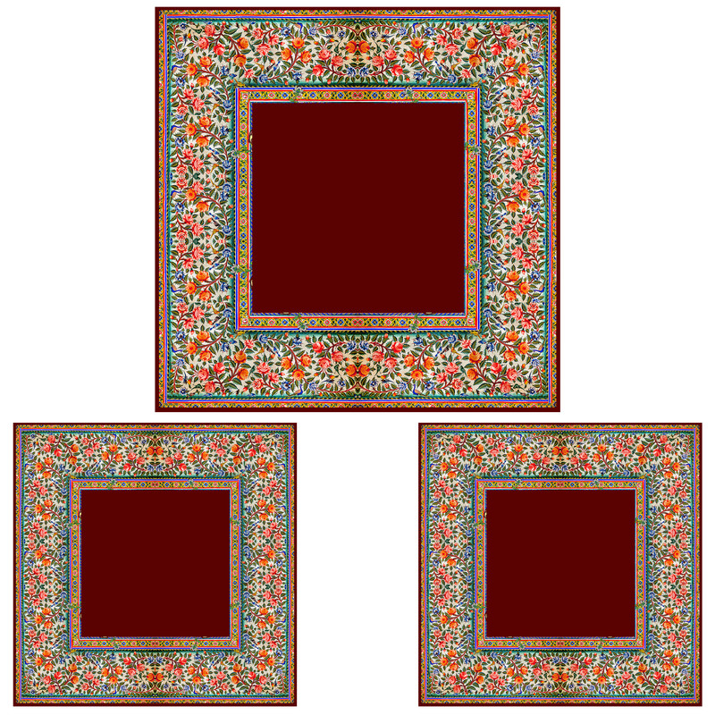 ست رومیزی سه تکه طرح گل ریز کد 9987.2