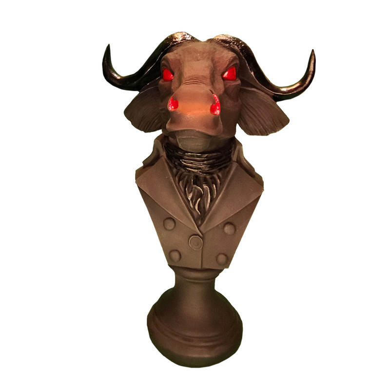مجسمه مدل گاو خشمگین