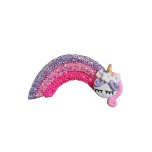 گیره مو زنانه مدل یونیکورن