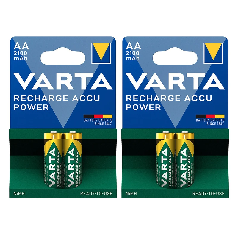 باتری قلمی قابل شارژ وارتا مدل assus 2100 بسته 4 عددی