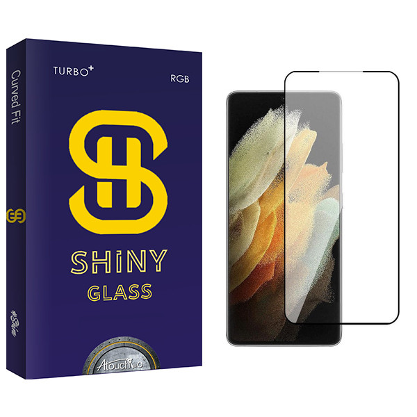 محافظ صفحه نمایش شیشه ای آتوچبو مدل Shiny FLGL مناسب برای گوشی موبایل سامسونگ Galaxy S21 Ultra