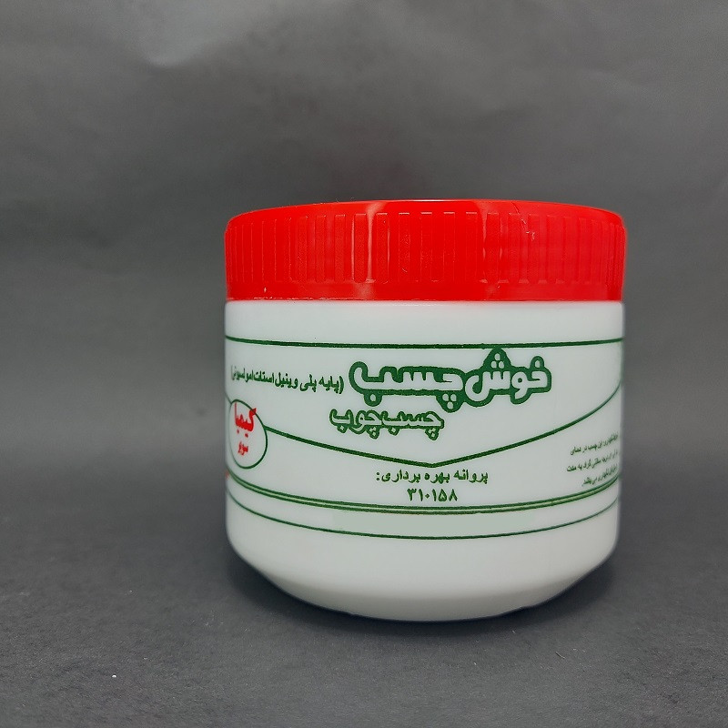 چسب چوب خوش چسب مدل بی رنگ کیمیا سوپر وزن 400 گرم